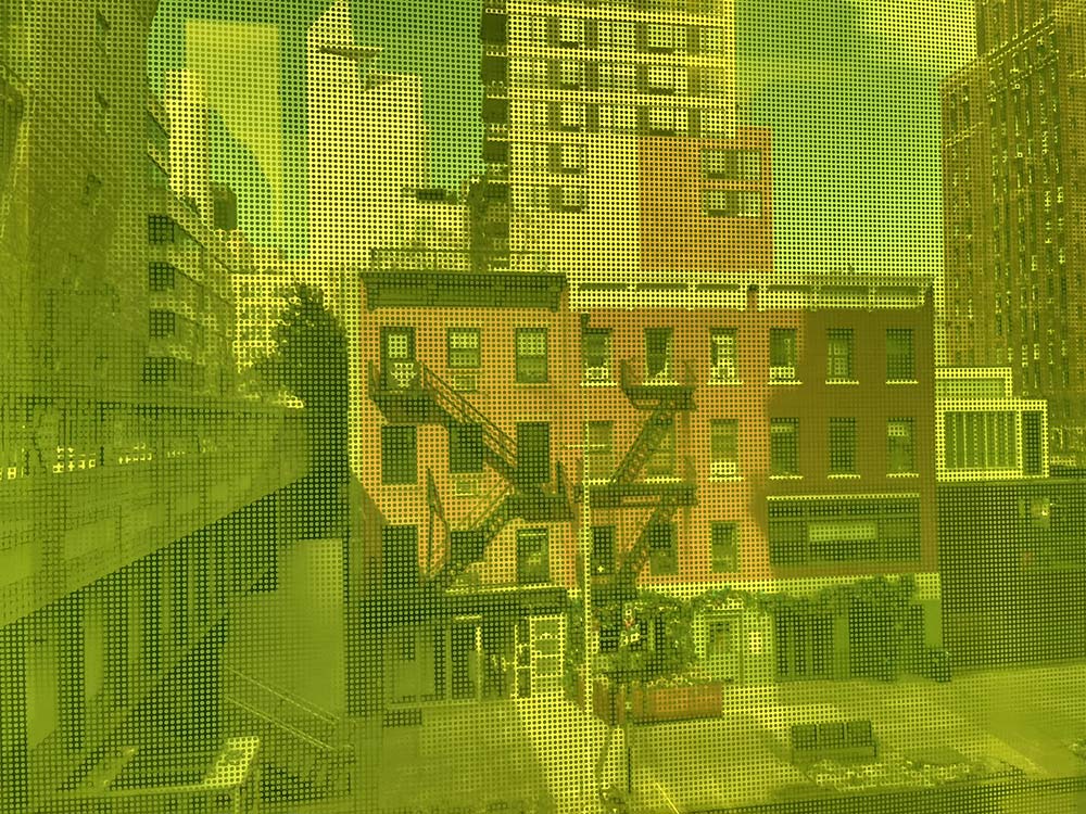 Vue d'une rue de New York depuis la highline